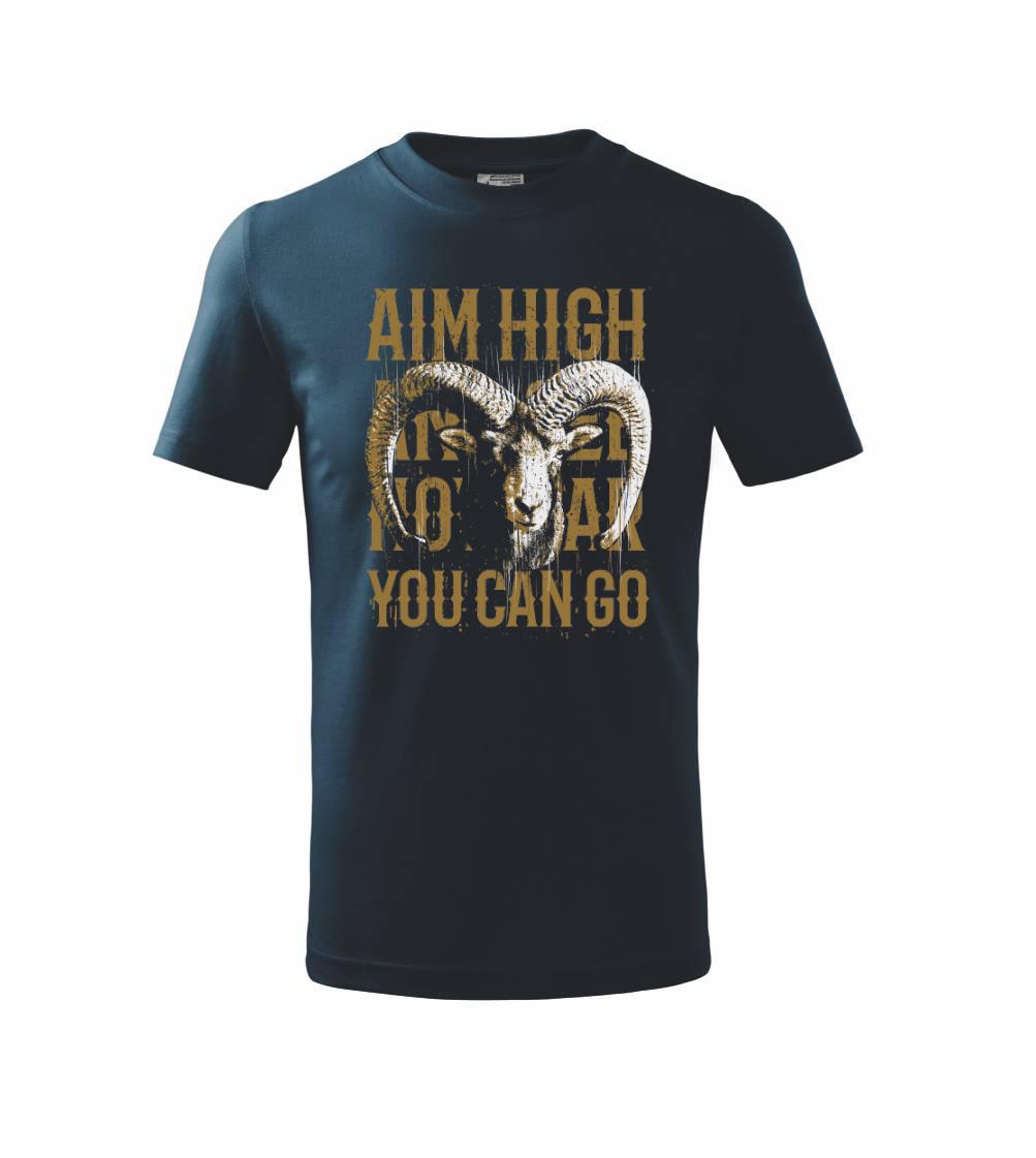 Tričká so zvieratami - Goat high - Tričko detské bavlnené