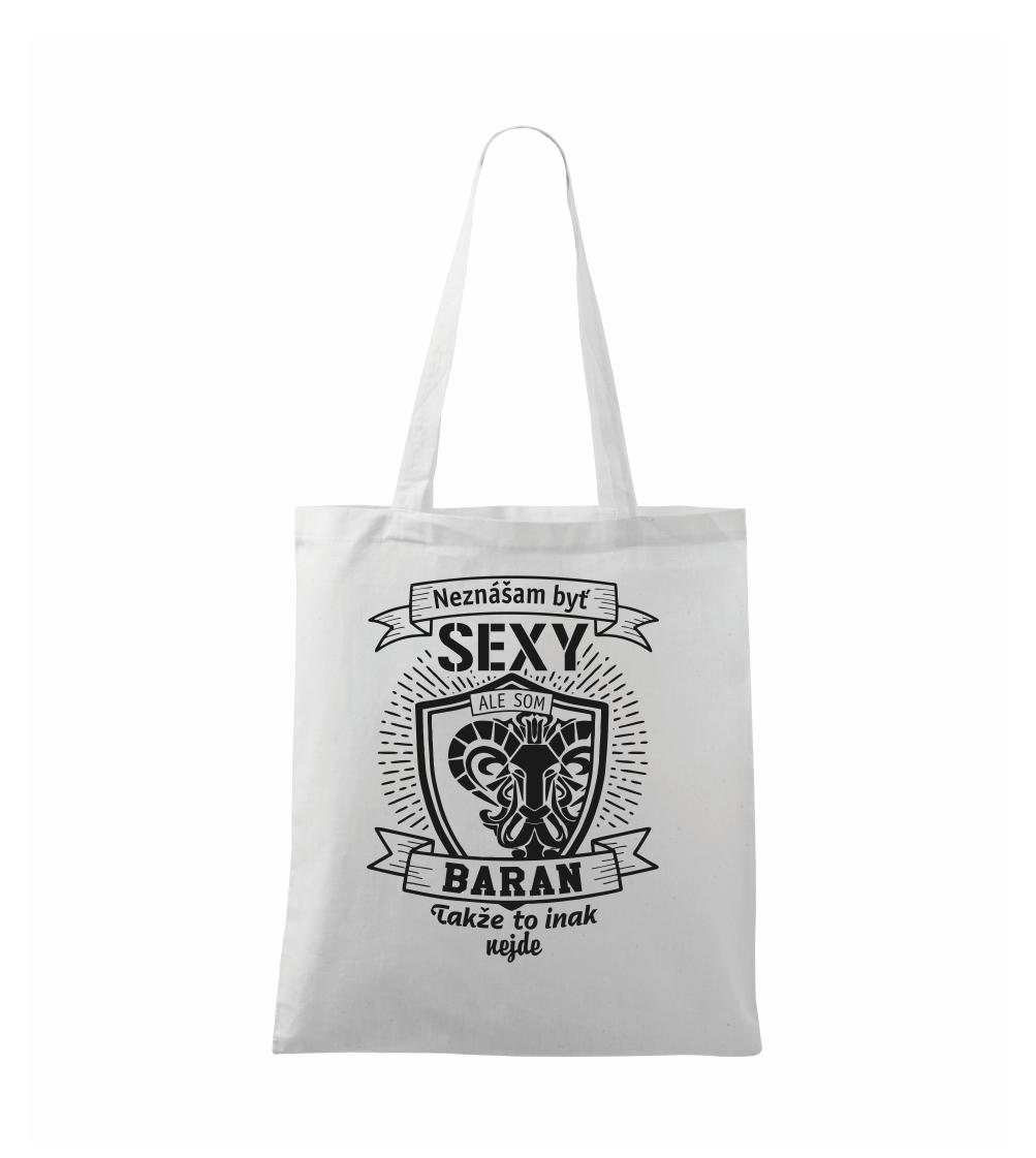 Tričká baran - Neznášam byť sexy - Baran - Taška bavlnená
