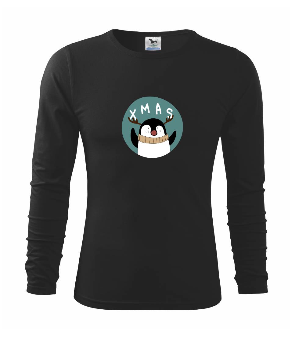 Vianočné tričká - Xmas sob v kruhu - Tričko detské Long Sleeve
