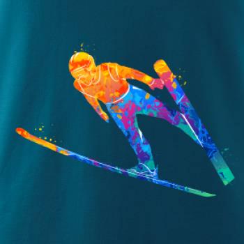 Skokan na lyžiach splash