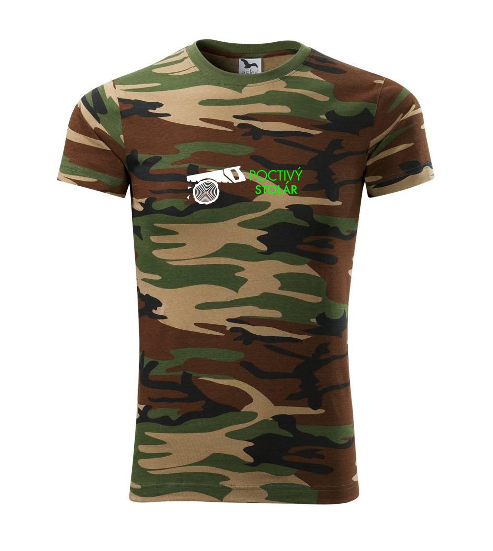 Vtipné tričká do práce - Poctivý stolár - Army CAMOUFLAGE