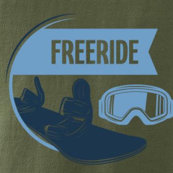 Freeride snowboard kruh