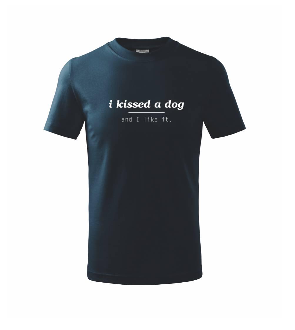 Ostatné psie plemená - I kissed a dog and i like it - Tričko detské bavlnené
