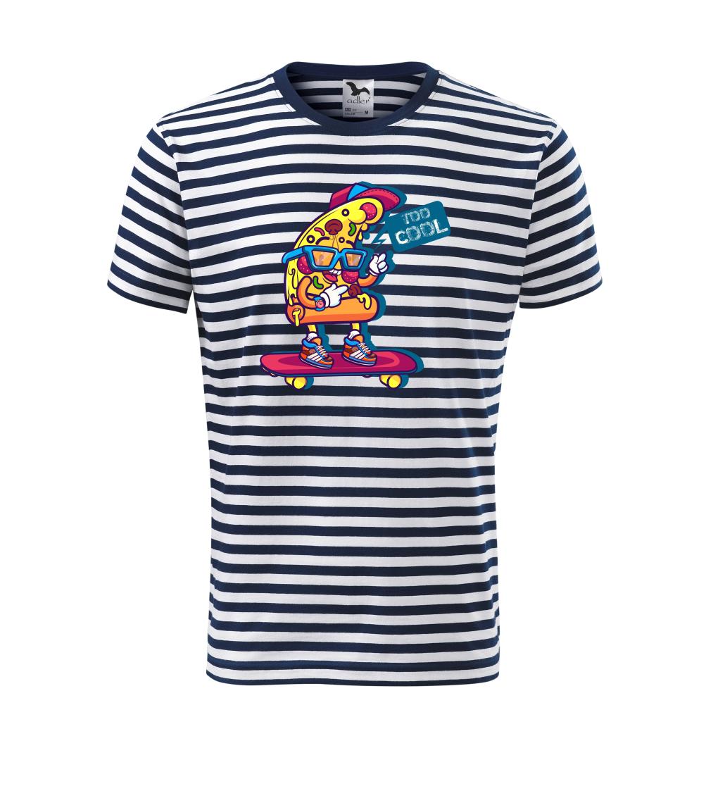 Pizza slice with skateboard Pizza slice with skateboard