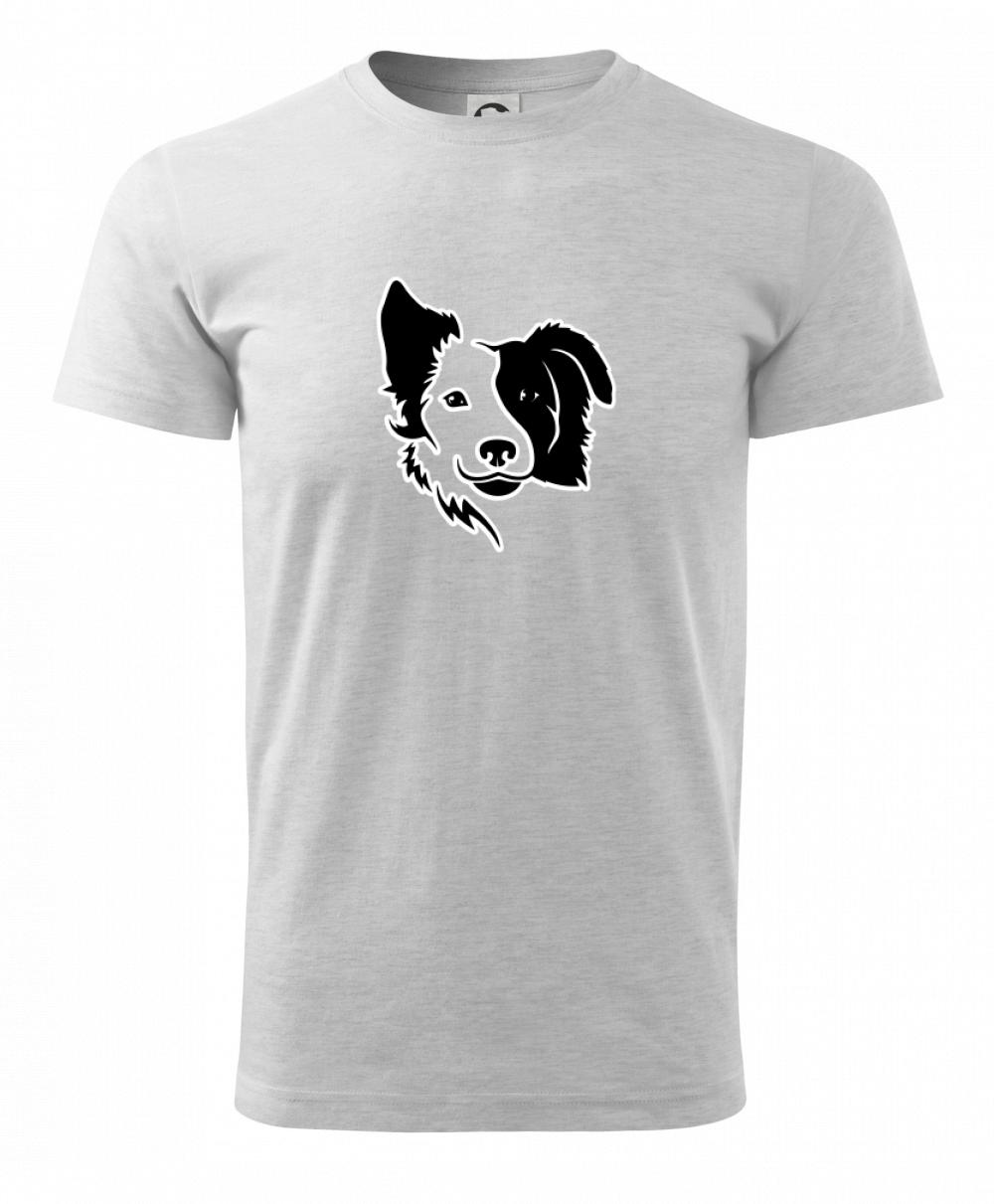 Border kólia obrys hlavy Border kólia obrys hlavy