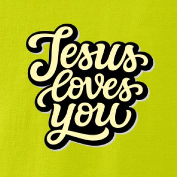Jesus loves you - písané písmo