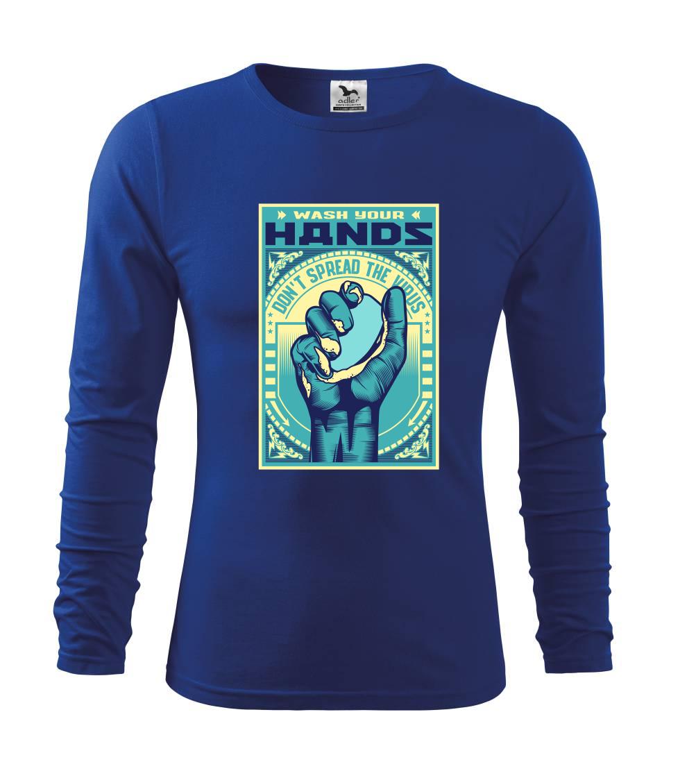 Corona wash your hands - Tričko detské Long Sleeve