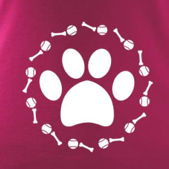 Labka lopta kosť pes