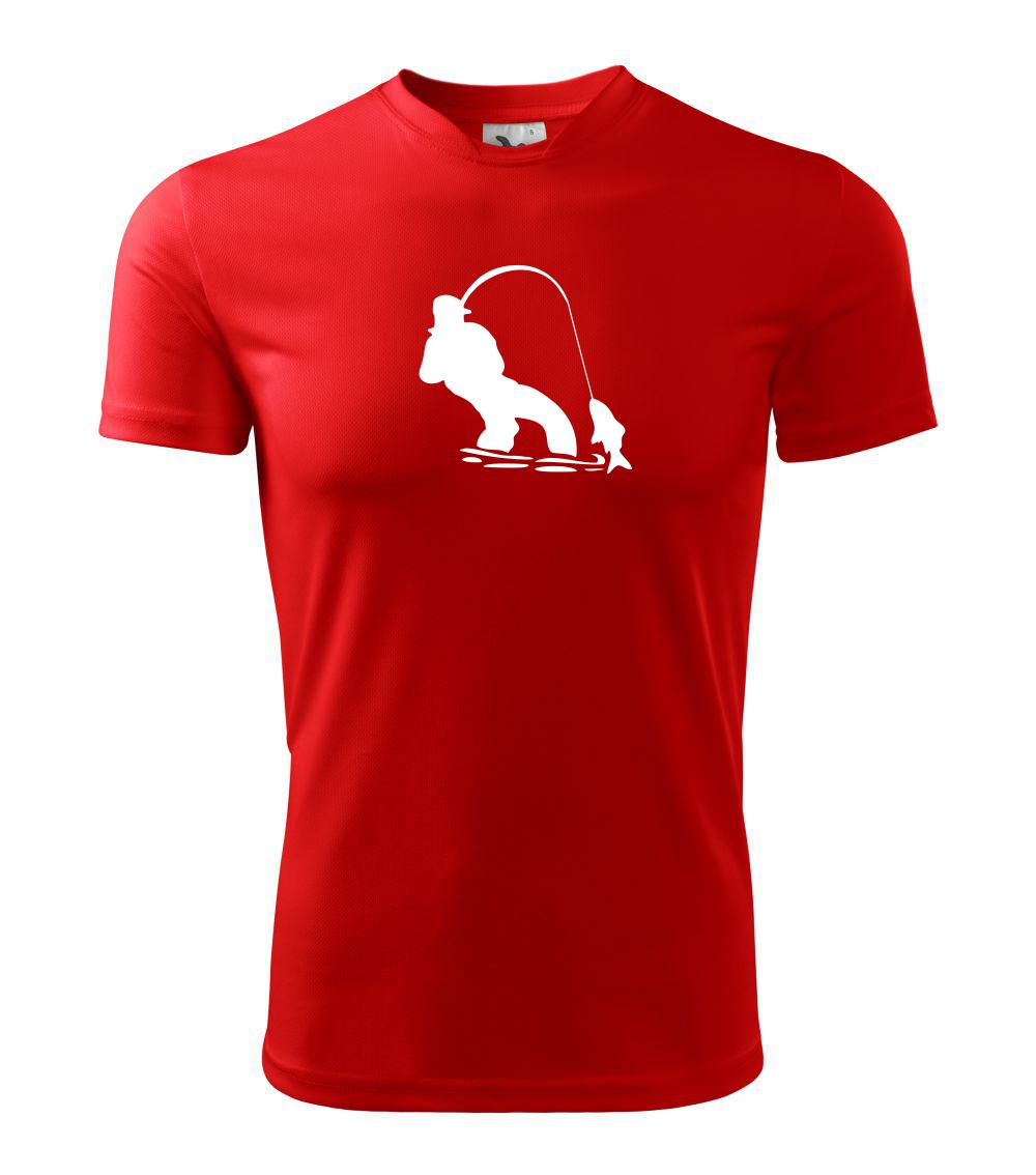 Rybár ťahajúce rybu Rybár ťahajúce rybu