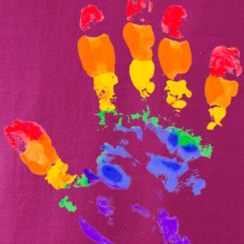 LGBT hand print