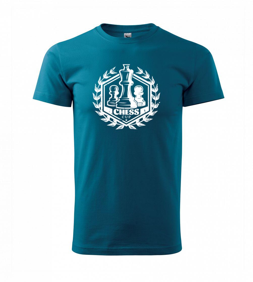 Tričká a mikiny so spoločenskými hrami  - Chess cup - pohár - Tričko extra veľké  (5-8XL)