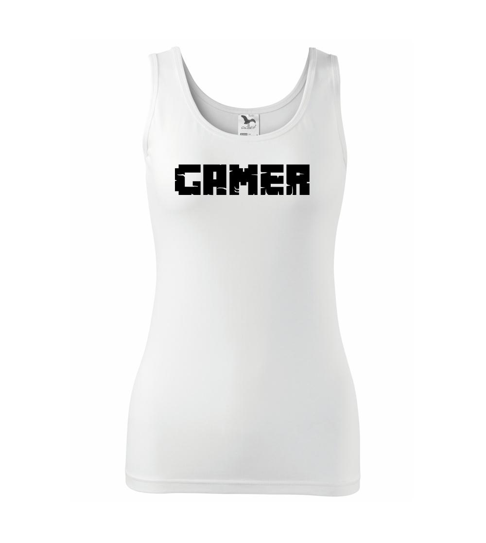 Tričká pre ajťákov - Gamer nápis - Dámske tielko