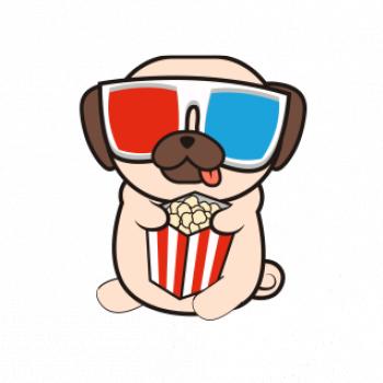 Mops a 3D okuliare
