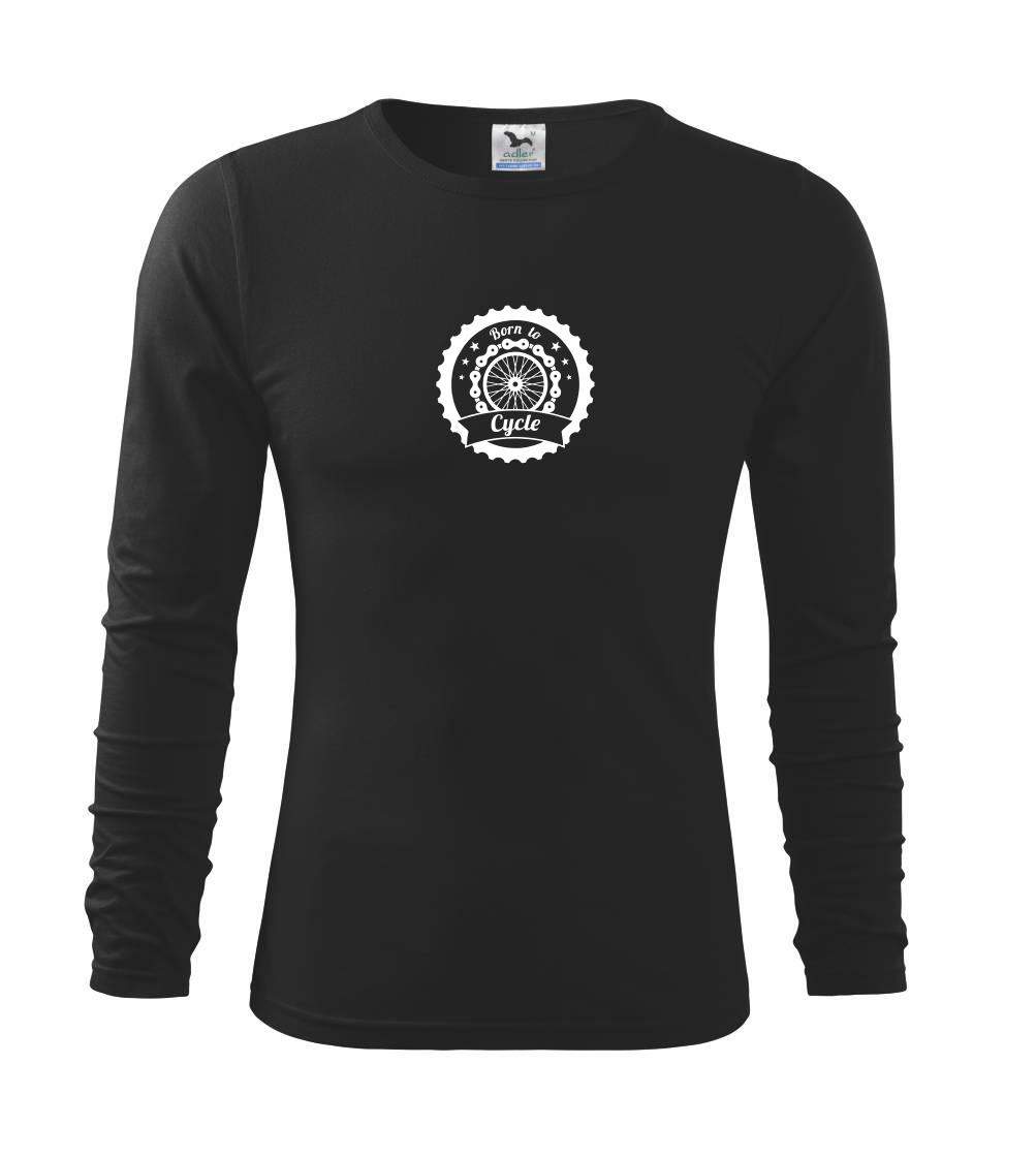 Tričko ako darček pre cyklistu - Born to cycle - bicykel - Tričko detské Long Sleeve