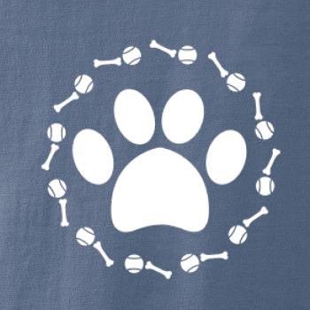 Labka lopta kosť pes