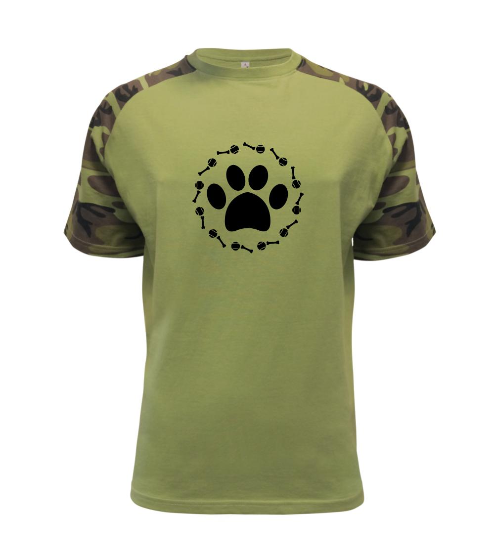 Ostatné psie plemená - Labka lopta kosť pes - Raglan Military
