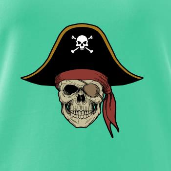  Pirátska lebka s klobúkom