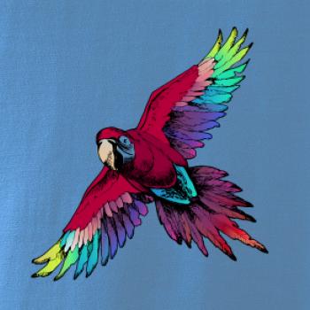 Papagáj kreslený letiaci