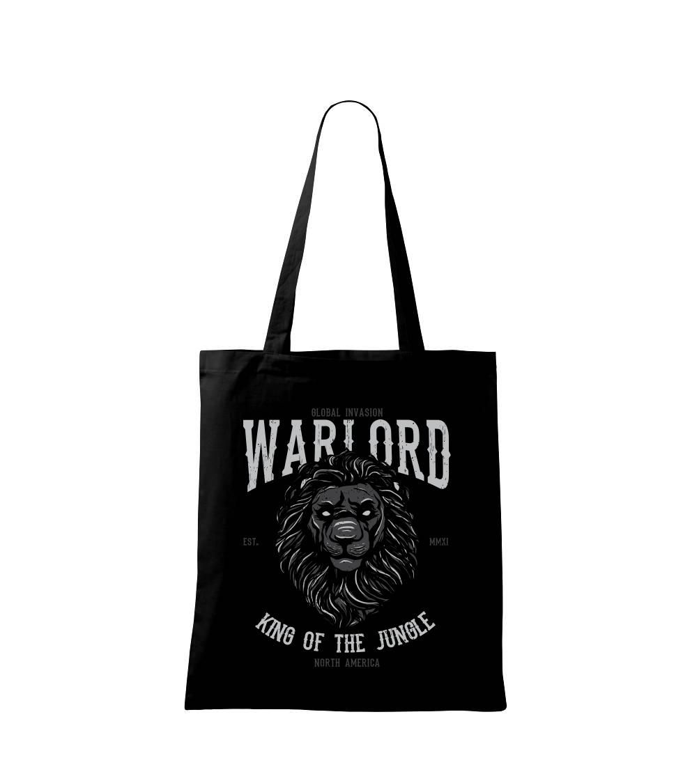 Tričká so zvieratami - Lion warlord - Taška bavlnená