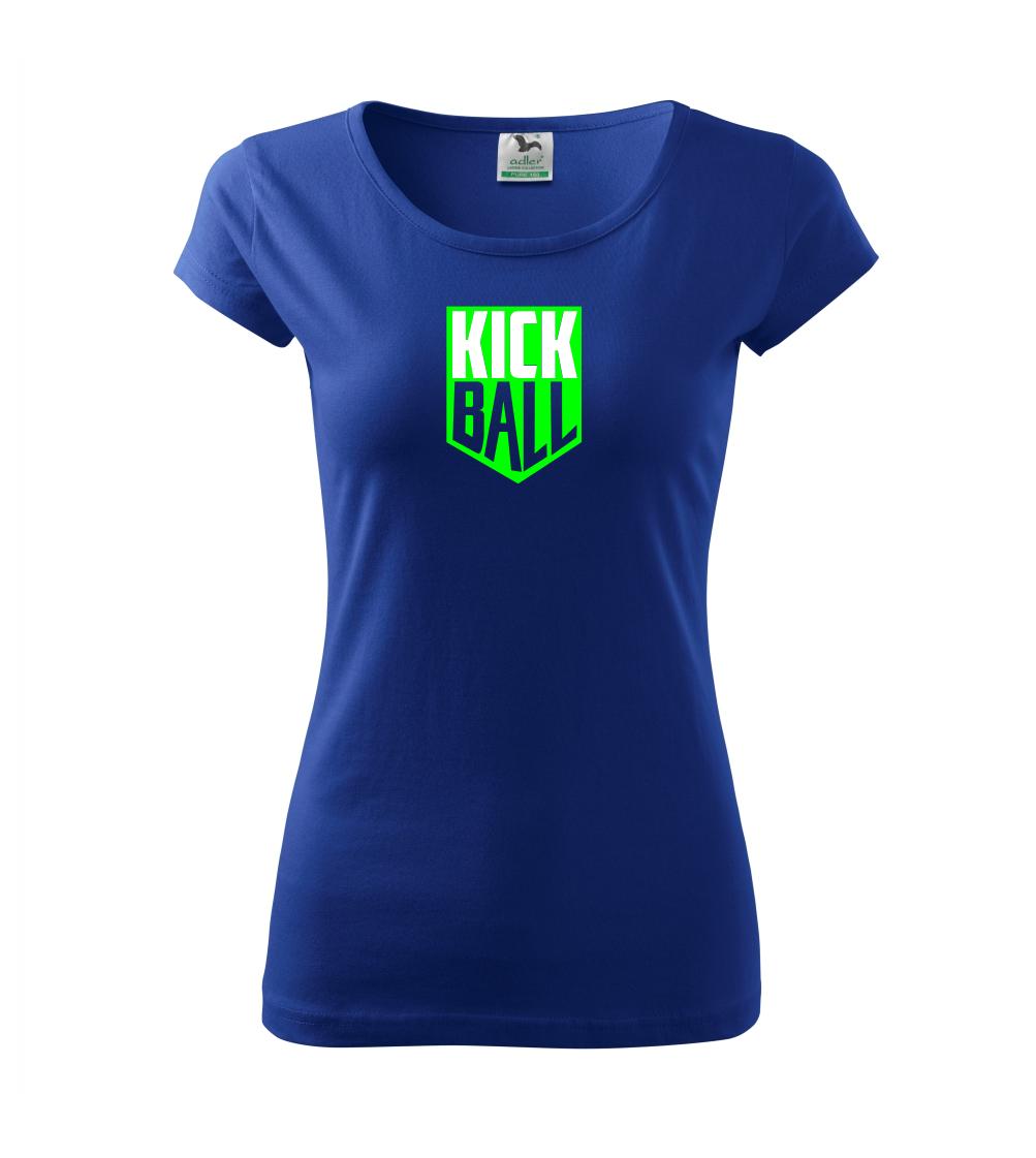 Tričká na nohejbal - Kickball - štítok - Dámske tričko Pure