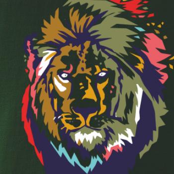 Hlava leva kreslená jednoduchá Hlava leva kreslená jednoduchá