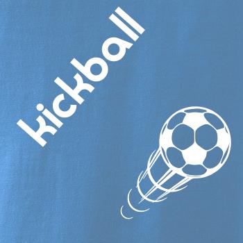Kickball nápis šikmo