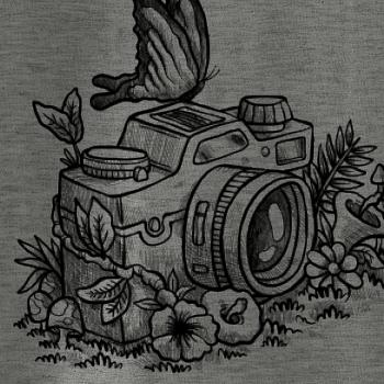 Foťák kreslený motýľ