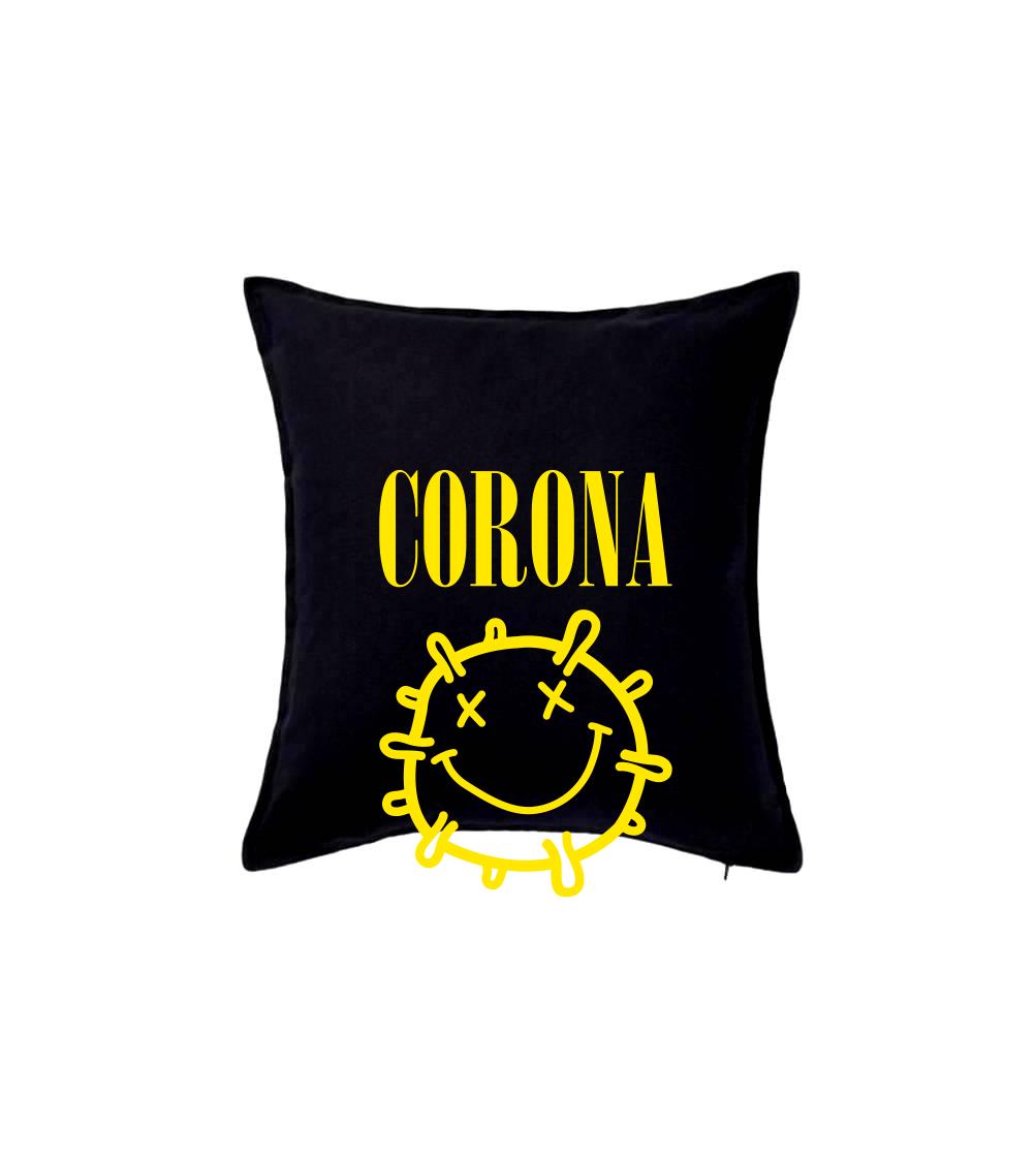 Corona žlté logo - Vankúš 50x50