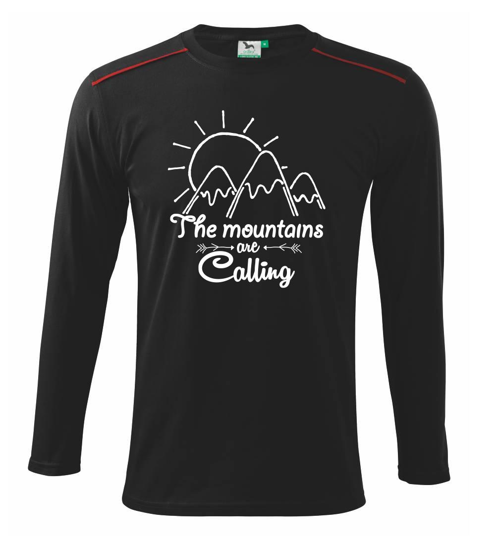 Trička pro horolezcov - The mountains are calling - Tričko s dlhým rukávom Long Sleeve