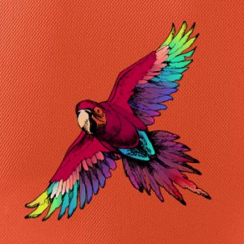 Papagáj kreslený letiaci