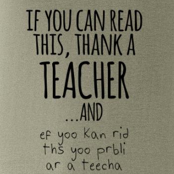 If you can read this - teacher