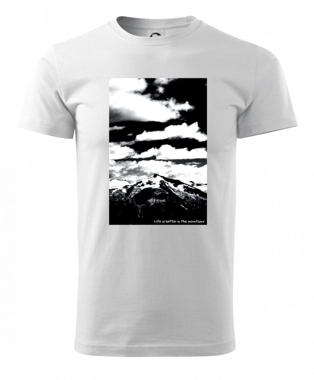 Trička pro horolezcov - Hory - Life is better in the mountains - Tričko extra veľké  (5-8XL)