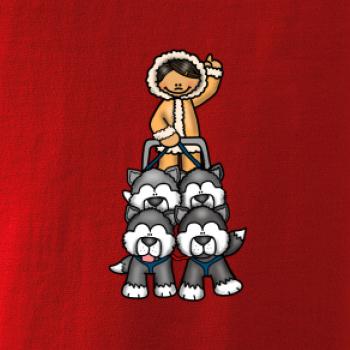 Psí spřežení animované