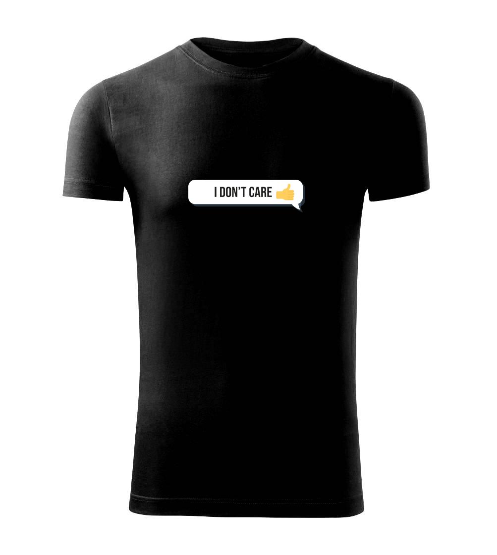 Tričká pre ajťákov - Emoji - i dont care - Viper FIT - Pánske zúžené tričko