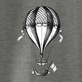 Teplovzdušný balón kreslený