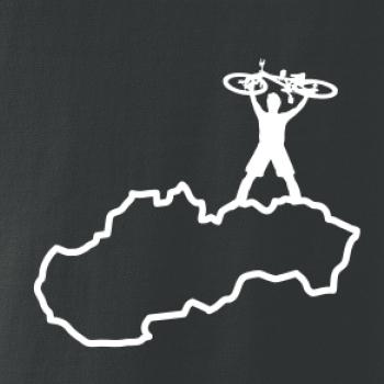 Mapa SK - cyklista na prsiach