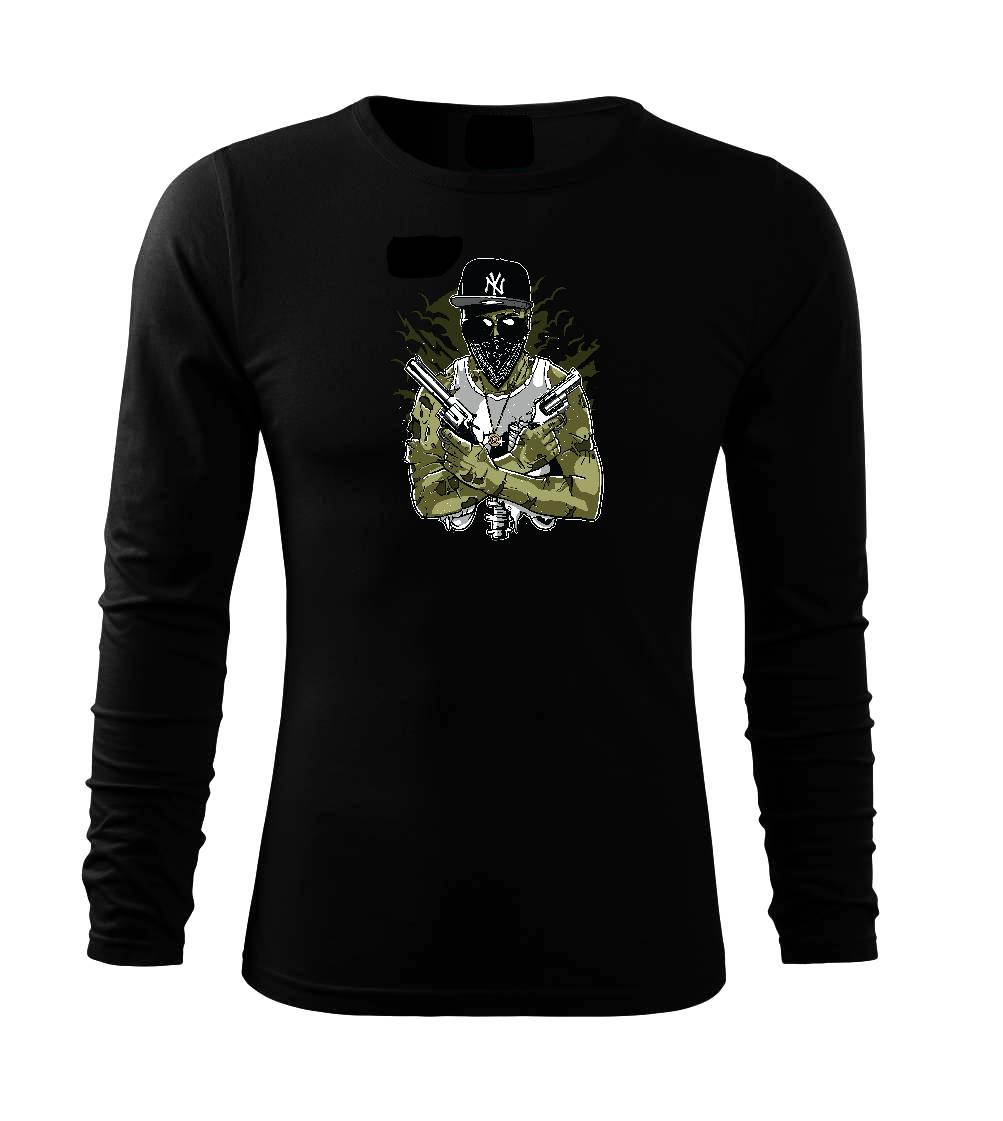Grafické tričká - Gangsta Zombie - Tričko s dlhým rukávom FIT-T long sleeve