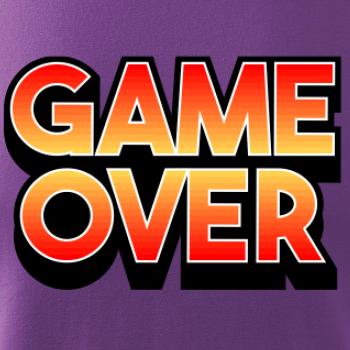 Game over - nápis farebný