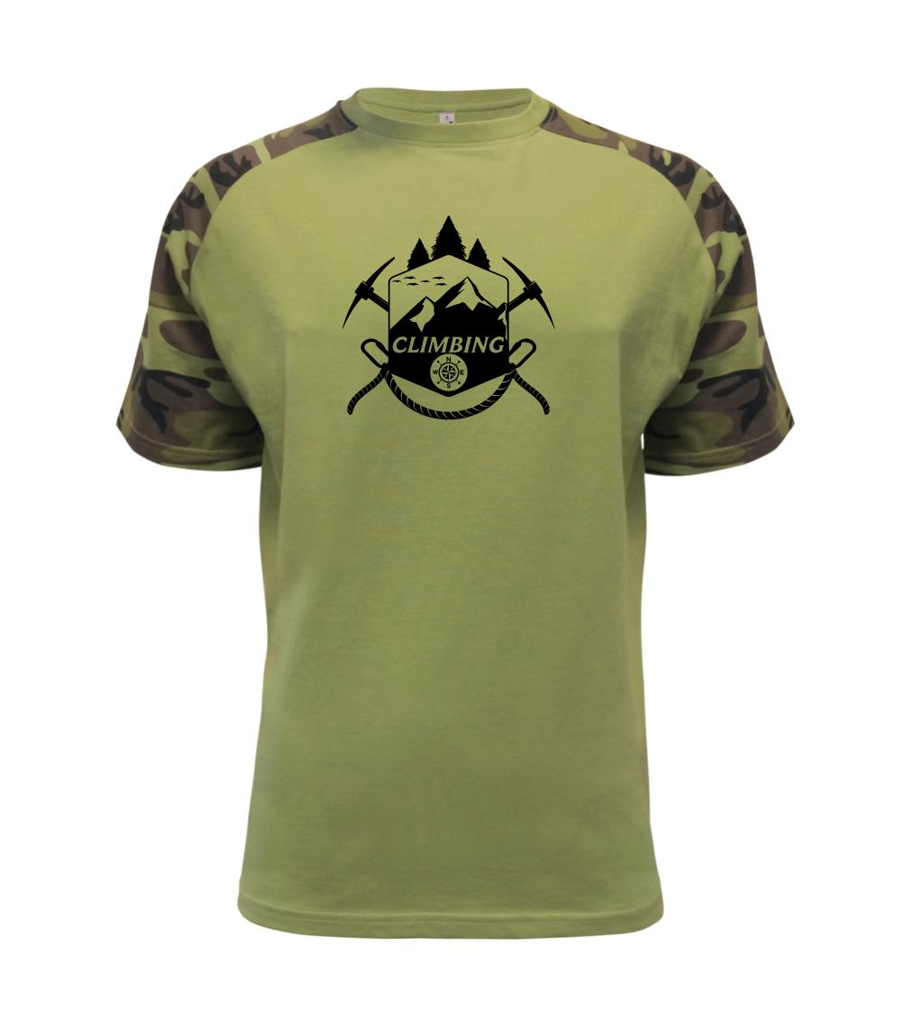 Trička pro horolezcov - Climbing Erb - Raglan Military