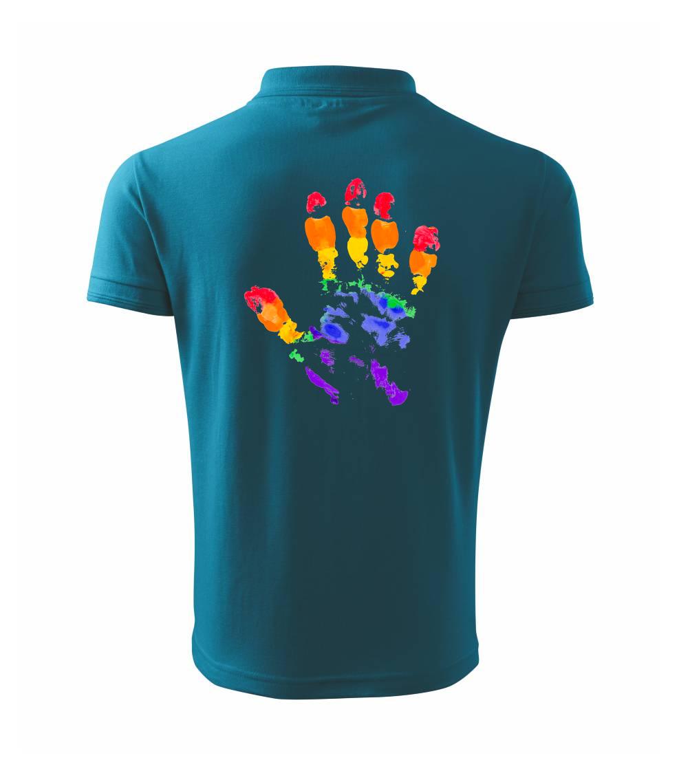 LGBT hand print LGBT hand print