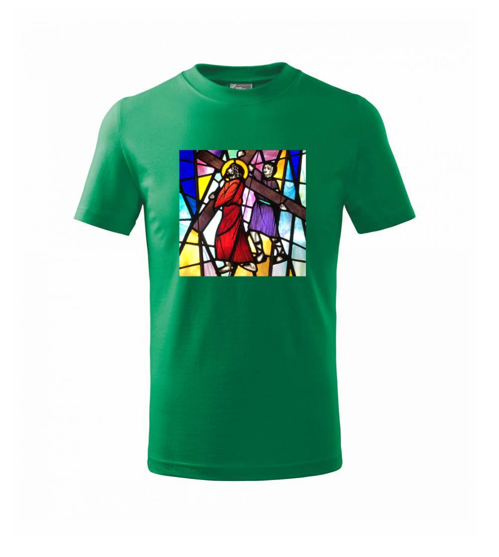 Vitráž - Ježiš a kríž Vitráž - Ježiš a kríž