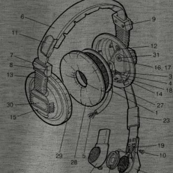 Nákres slúchadlo pre pilota