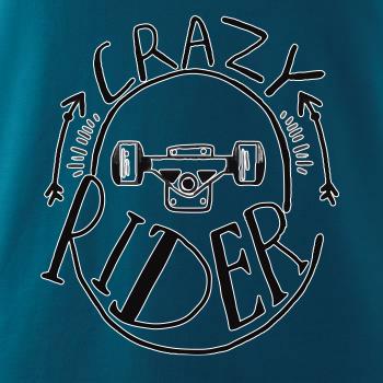 Crazy skateboard rider