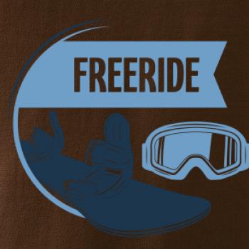 Freeride snowboard kruh