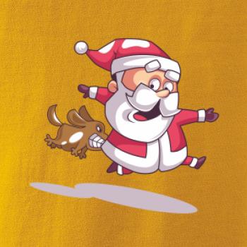 Santa so zahryznutým psom