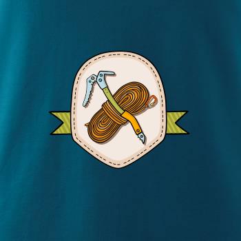 Horolezecké lano a cepín