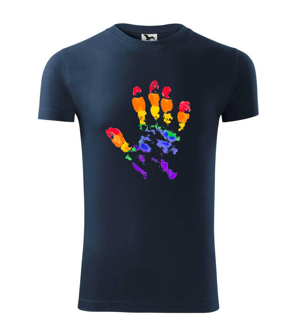 LGBT hand print LGBT hand print