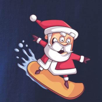 Santa jazdiaci na snowboarde