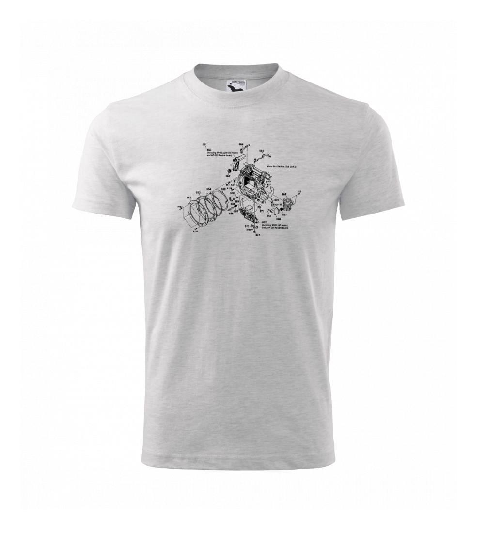 Nákres uzávierka starý fotoaparát