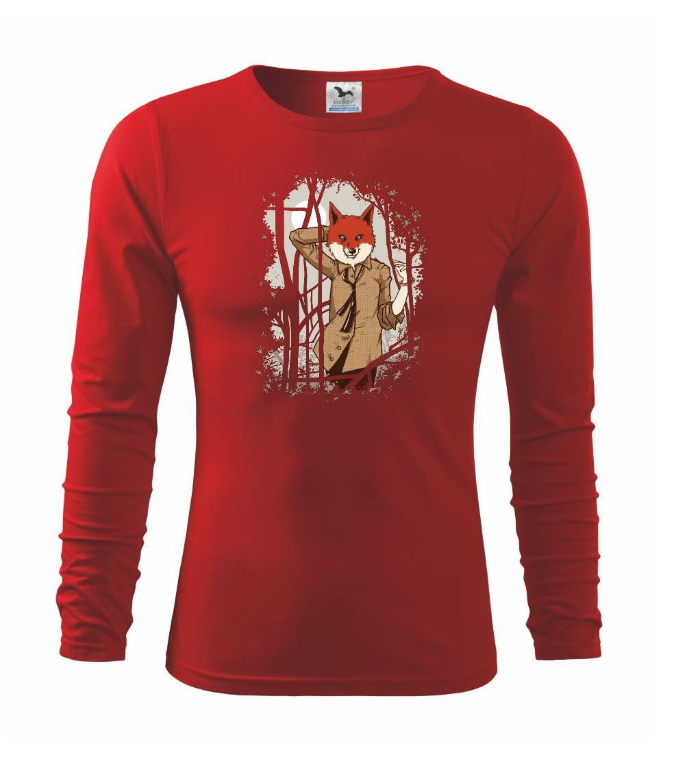 Grafické tričká - Fox in a shirt - Tričko detské Long Sleeve